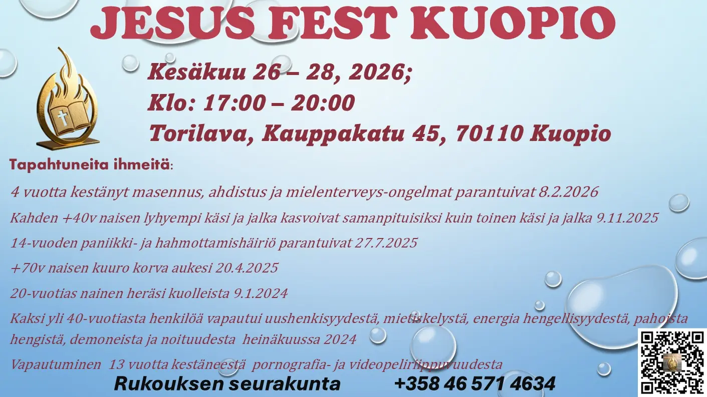 Jesus Fest Kuopio 2026 esite